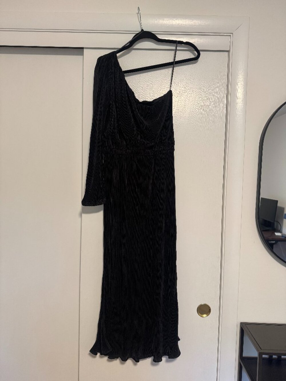 Pontee One Shoulder Pleated Midi Dress - Petal and Pup - NWOT - Picture 6 of 8